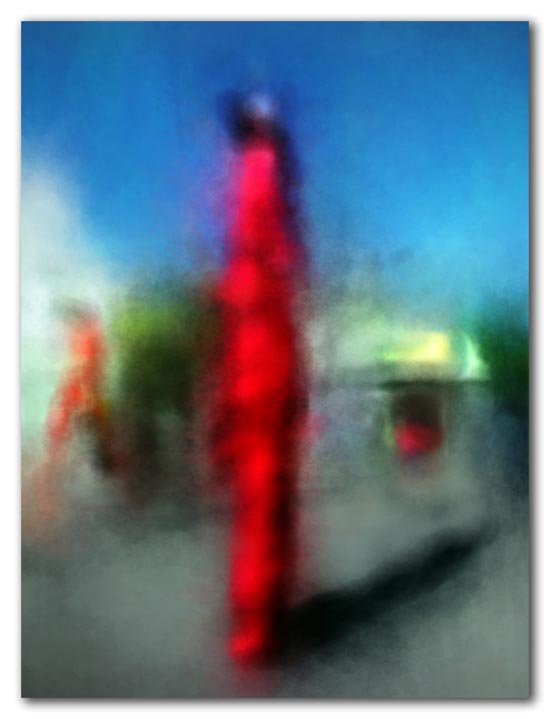abstract red mocko jumbie