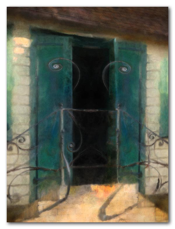 Doorway in historic Christiansted building