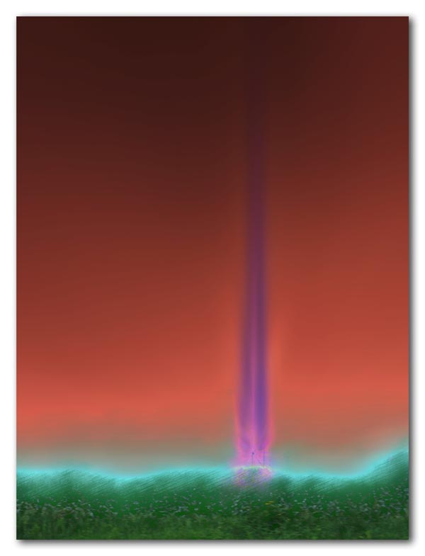 Communications Tower in cornfield