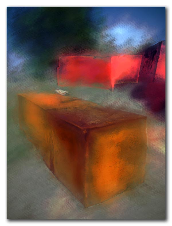 Rusty Tank on the Shore