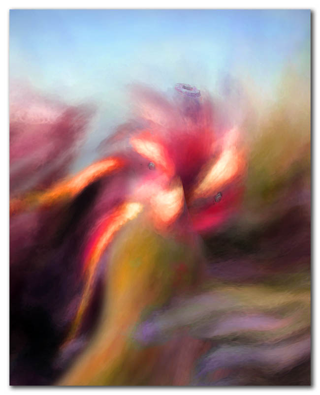 Modern Fireplug in the Weeds