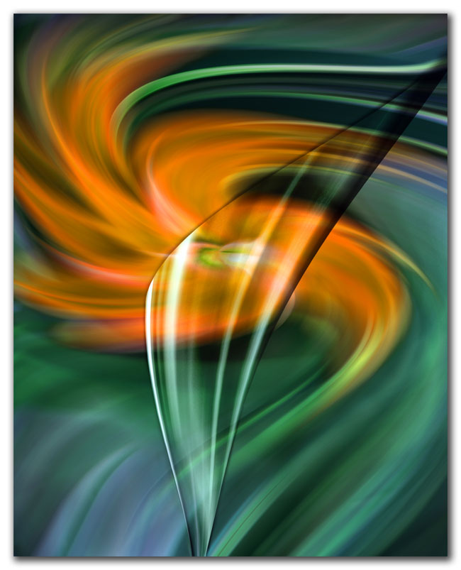 fire behind the cellophane