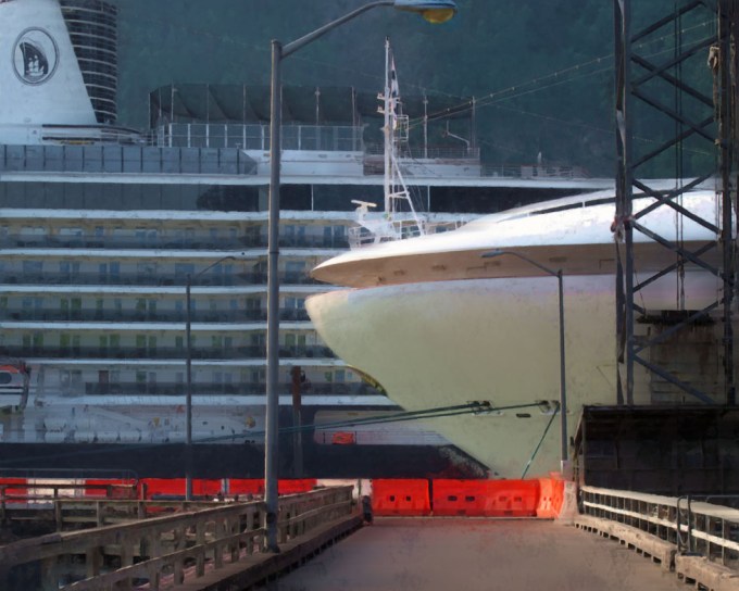 Ships in Skagway Harbor