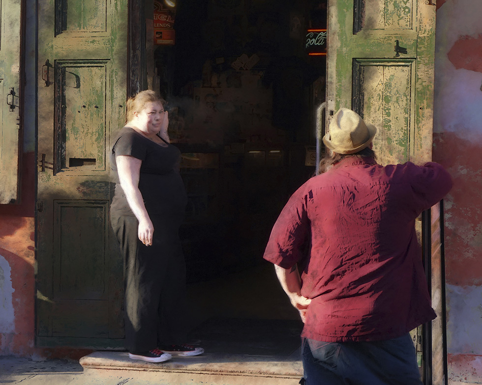 Just before the night begins